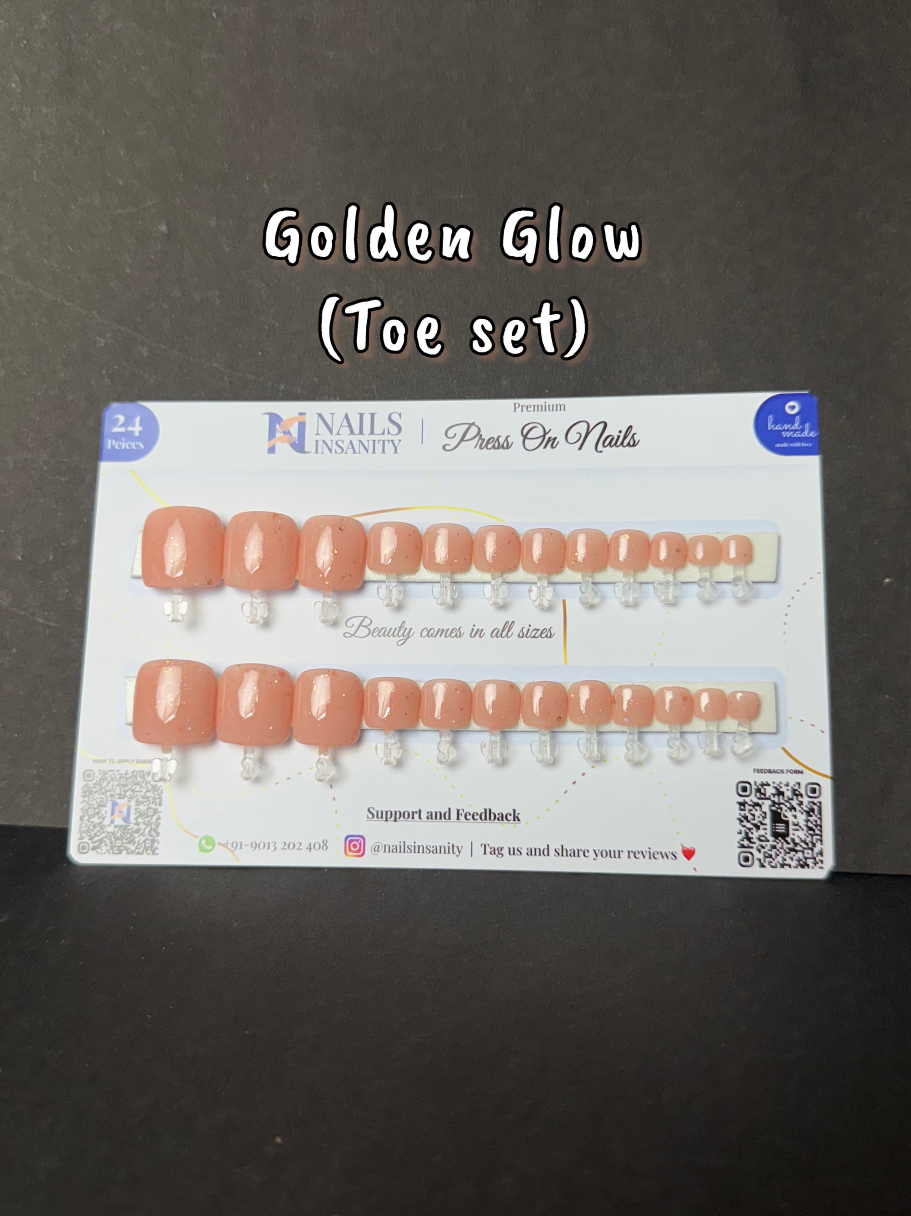 Golden Glow Toe set