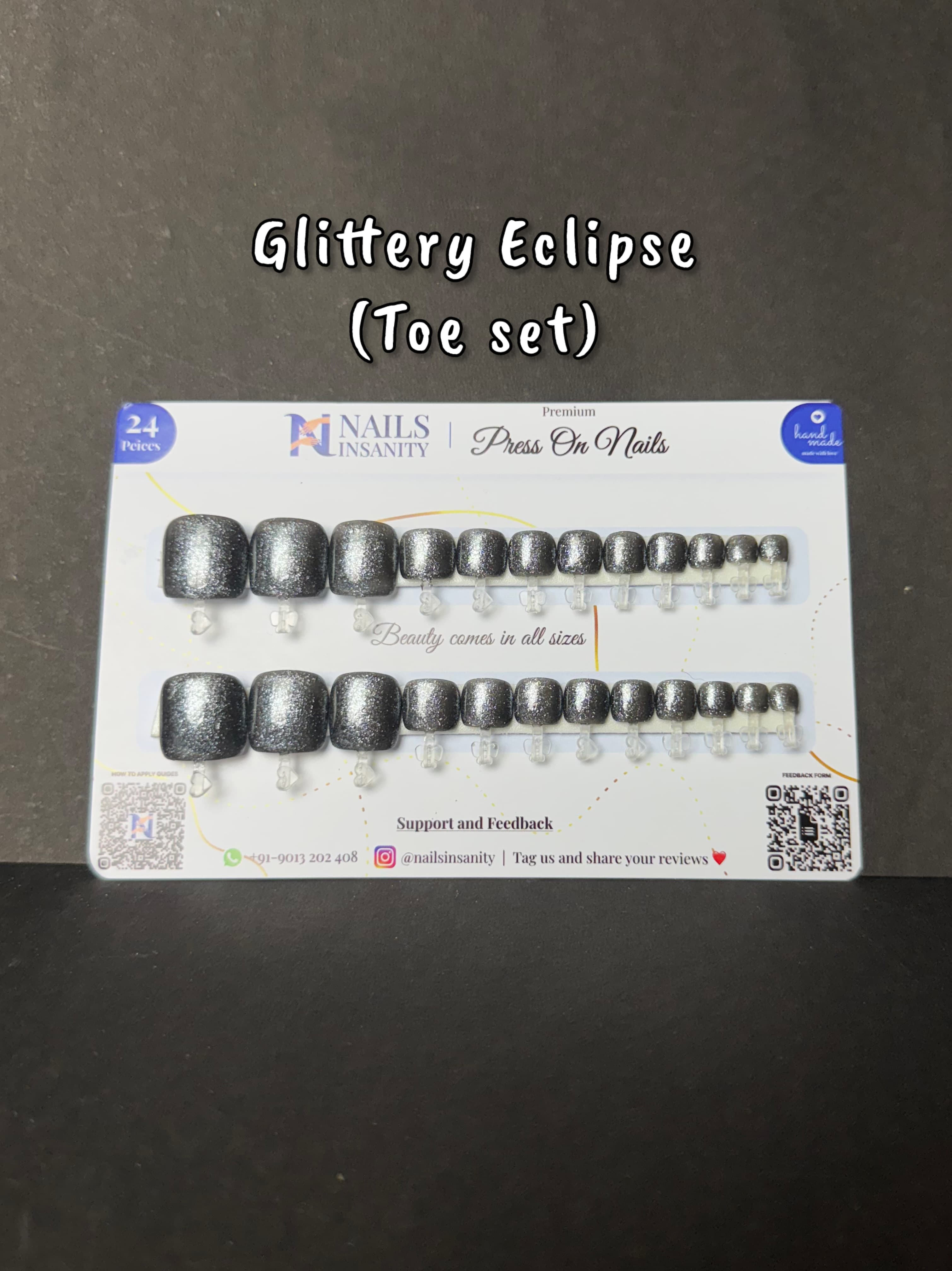 Glittery Eclipse Toe Set