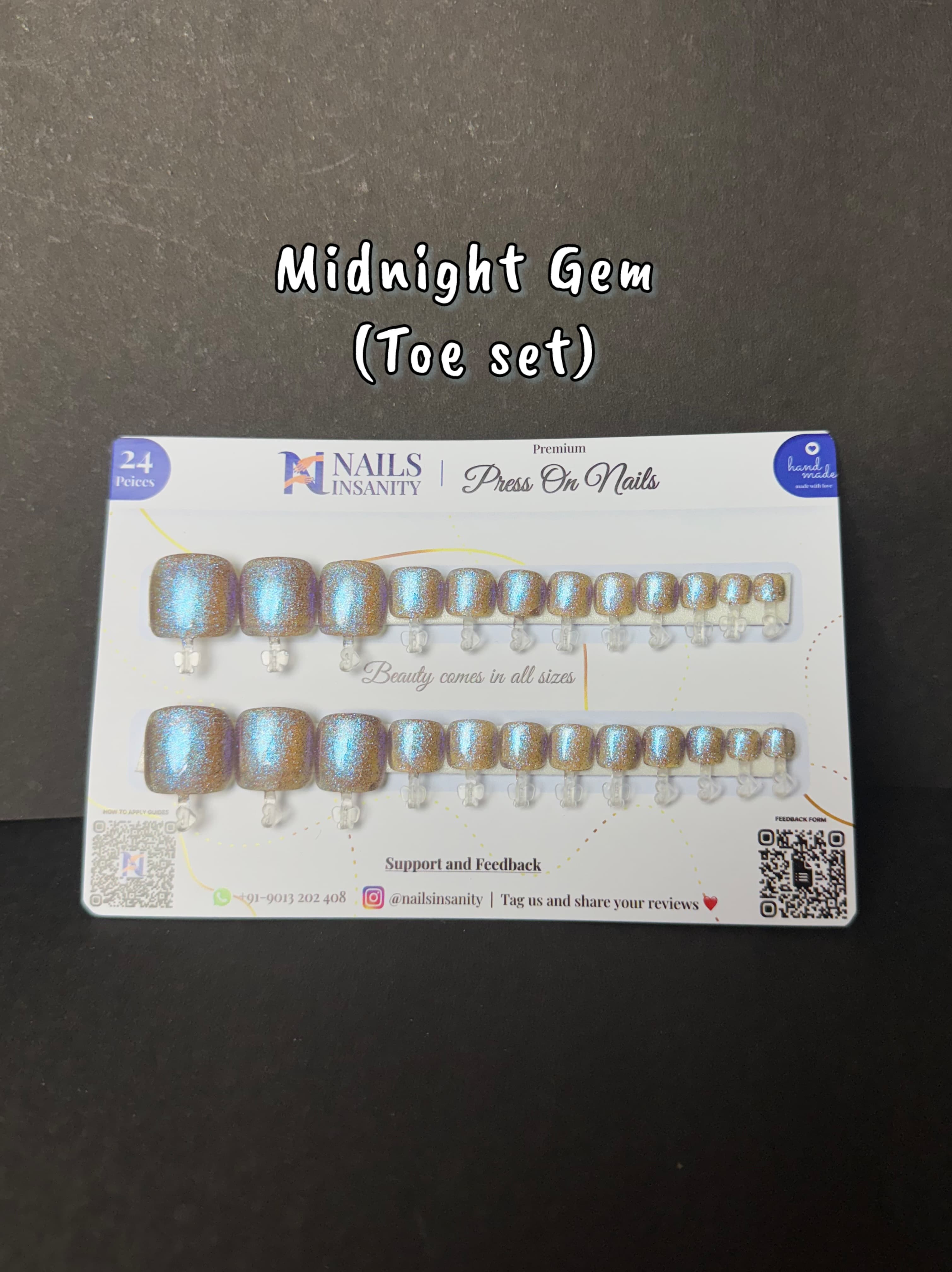 Midnight Gem Toe Set